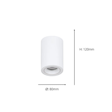 Eglo EU CAROSSO?Z Smart Surface?Mounted Light – White Aluminium, RGB+CCT, Dimmable, Eglo EU connect.z Indoor Lighting