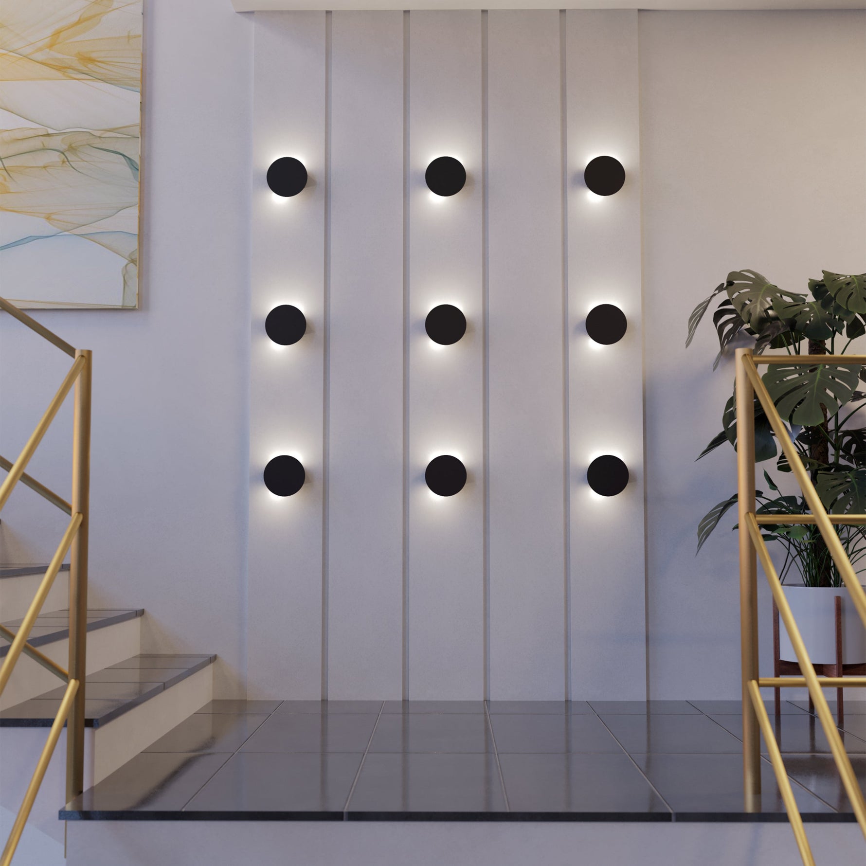 Eglo EU Lavister Black Steel & Natural Paper Contemporary Ceiling Light product image - Endon Lighting from First Light Direct with great prices and fast UK delivery
