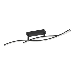 Eglo EU Grisolia Steel & Plastic Black LED Ceiling Light