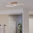 Eglo EU Grisolia Steel & Plastic Brown LED Ceiling Light
