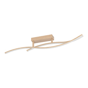 Eglo EU Grisolia Steel & Plastic Brown LED Ceiling Light
