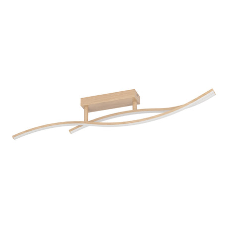Eglo EU Grisolia Steel & Plastic Brown LED Ceiling Light