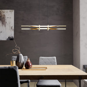Eglo EU Colmeal Steel & Aluminium Brushed Brass LED Single Pendant