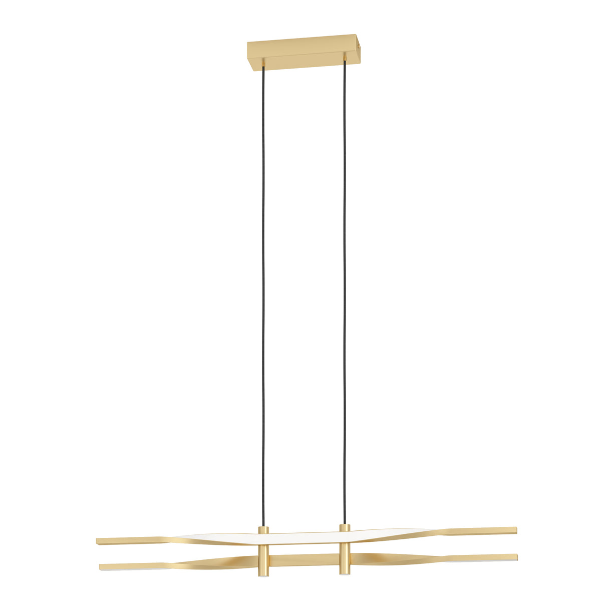 Eglo EU Colmeal Steel & Aluminium Brushed Brass LED Single Pendant