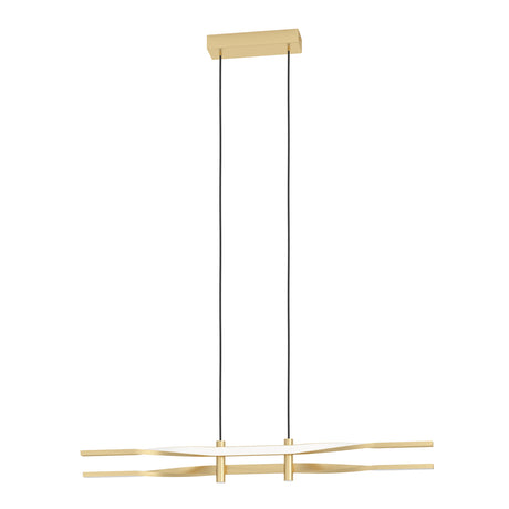 Eglo EU Colmeal Steel & Aluminium Brushed Brass LED Single Pendant