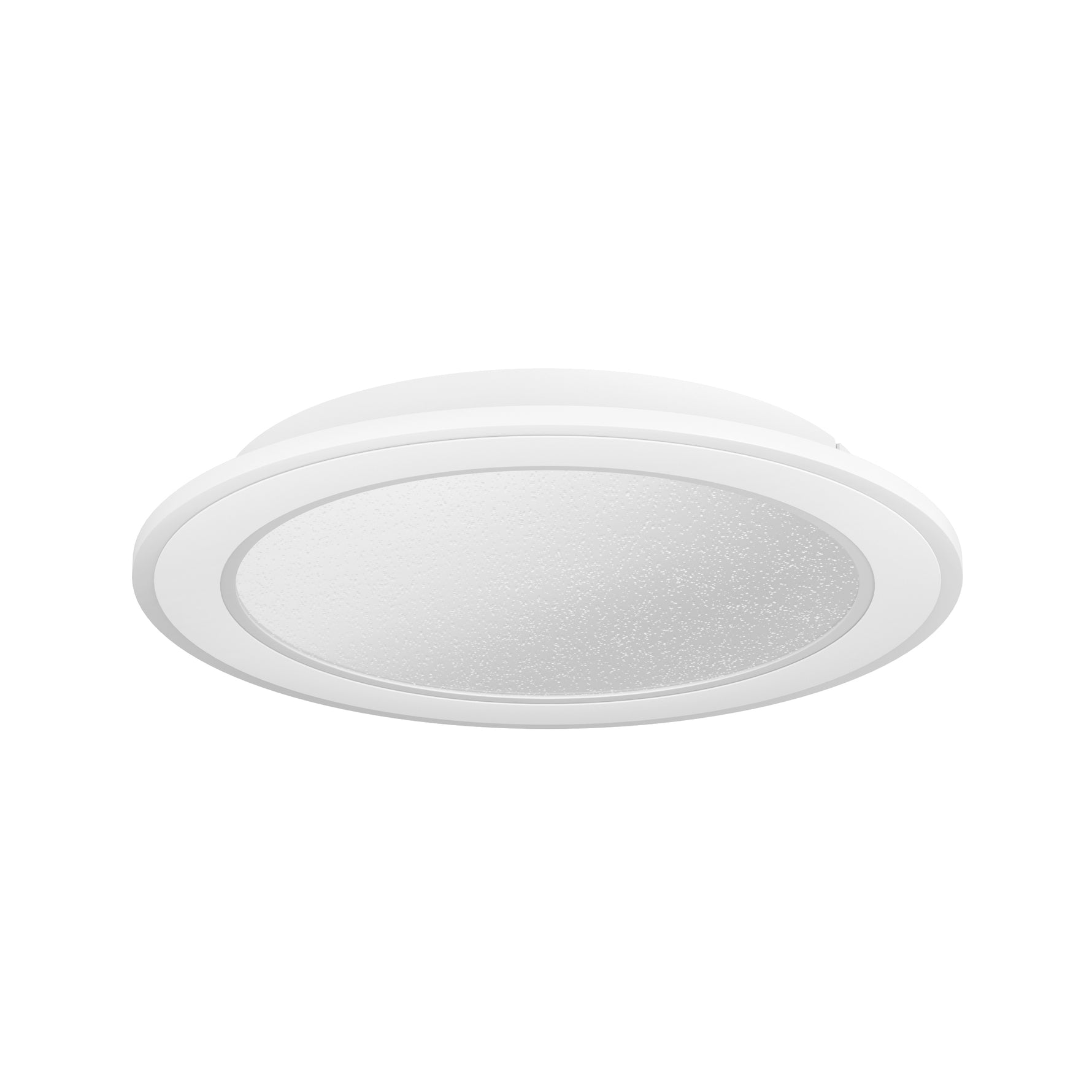 Eglo EU Macchioni LED Ceiling Light – White Crystal?Effect Design, Tuneable White 2700–6500K, Remote Control, 380mm Indoor Light product image - Endon Lighting from First Light Direct with great prices and fast UK delivery