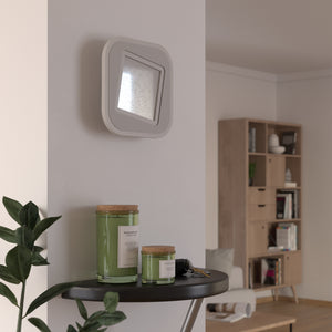 Eglo EU Macchioni LED Square White Crystal?Effect Design Indoor Wall Light