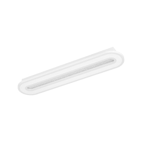 Eglo EU MACCHIONI LED Ceiling Light – White Crystal?Effect Design, Tuneable White 2700–6500K, Remote Control, 550mm Indoor Light