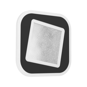 Eglo EU Macchioni LED Square Black/ White Crystal?Effect Design Indoor Wall Light