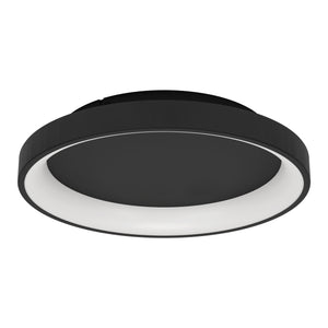 Eglo EU Loretello Steel LED Modern Ceiling Light, Black