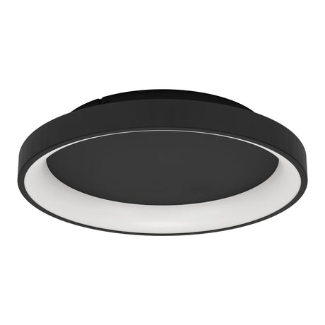 Eglo EU Loretello Steel LED Modern Ceiling Light, Black