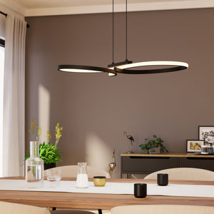 Eglo EU Serpins Black Aluminium & Steel Modern Pendant