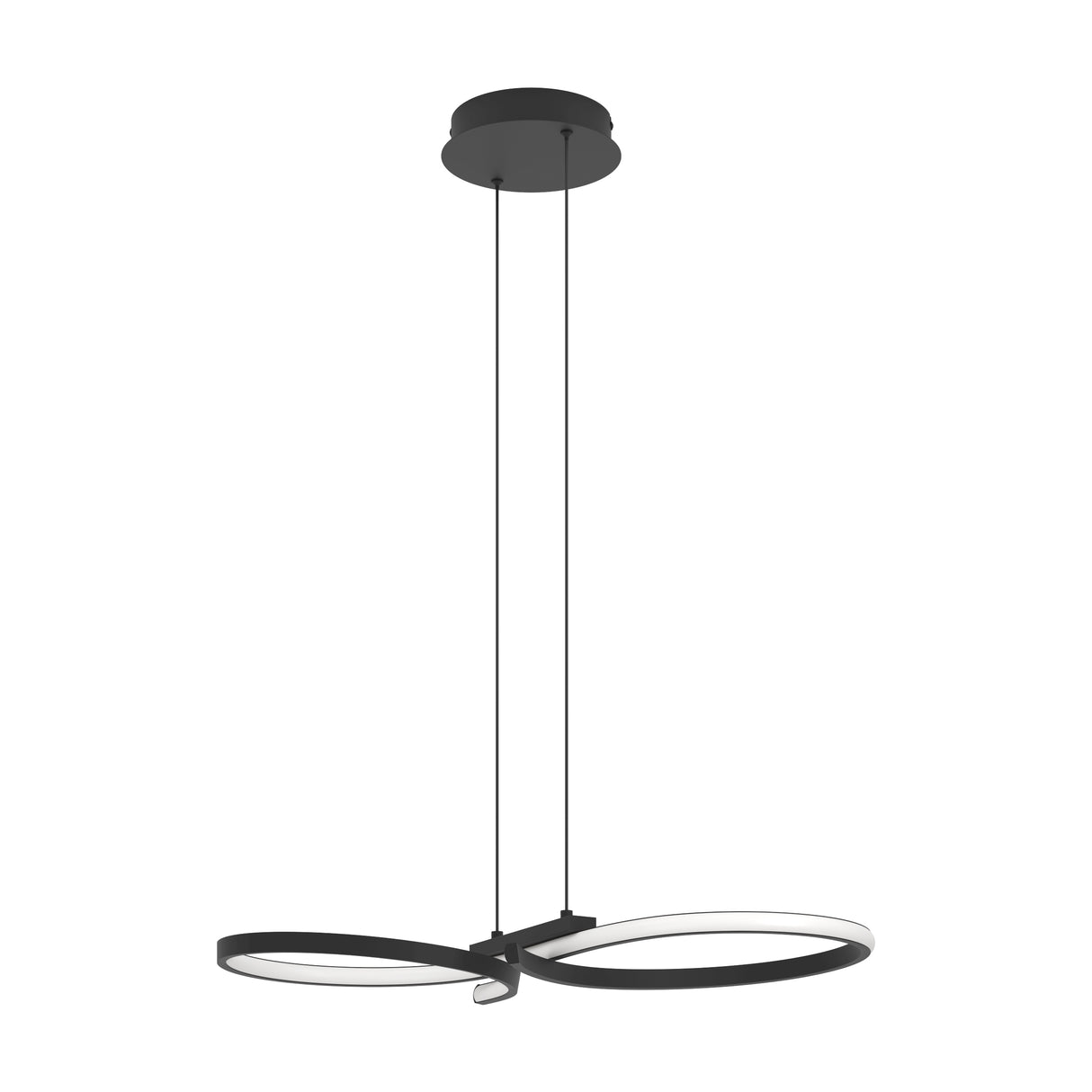 Eglo EU Serpins Black Aluminium & Steel Modern Pendant