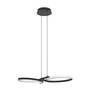 Eglo EU Serpins Black Aluminium & Steel Modern Pendant