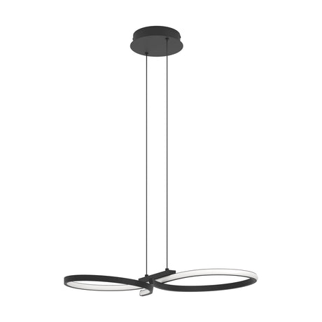 Eglo EU Serpins Black Aluminium & Steel Modern Pendant