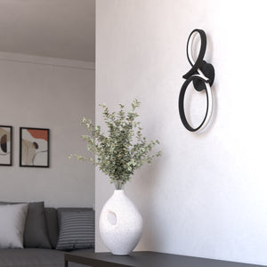 Eglo EU Serpins Black Aluminium & Steel Modern Wall Light