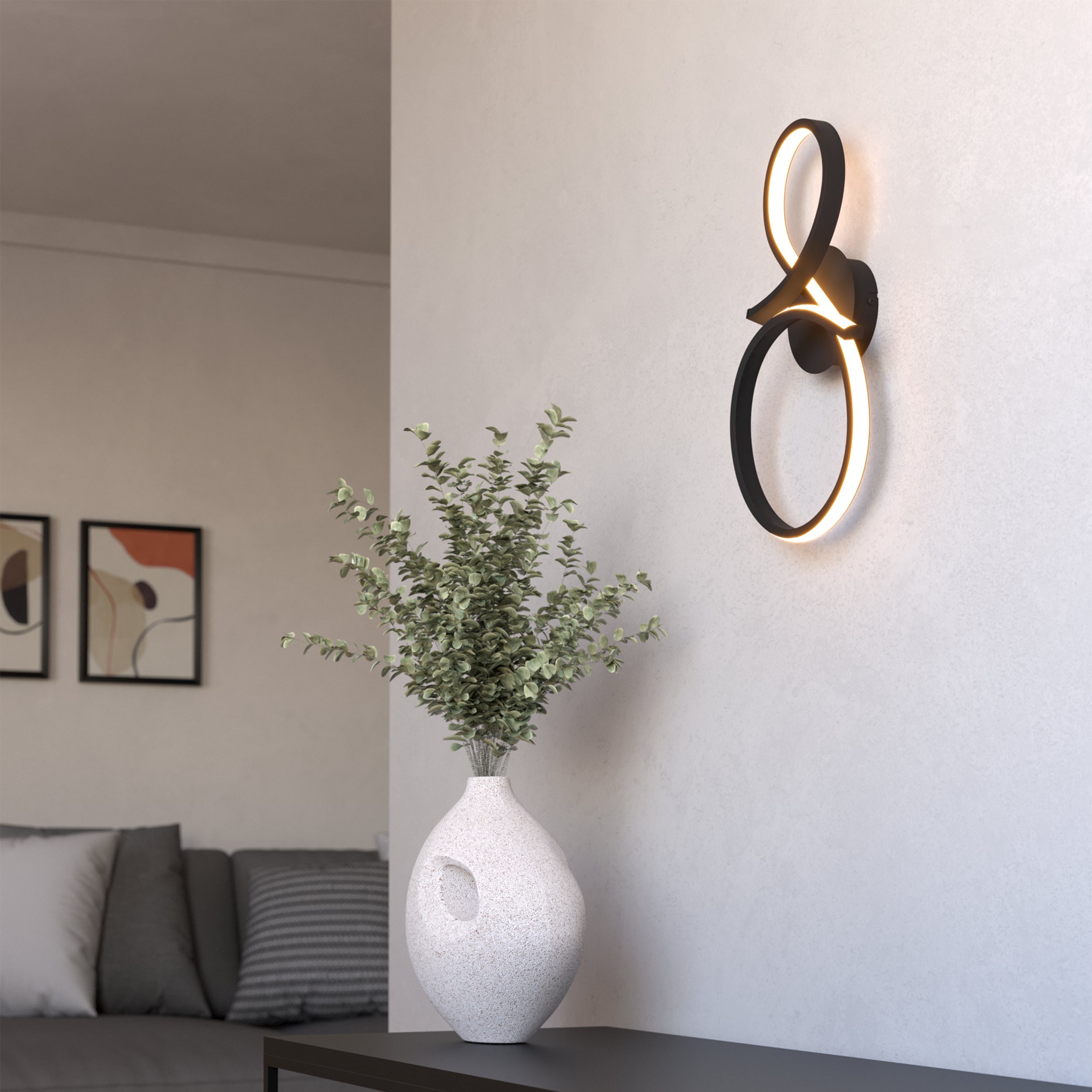 Eglo EU MESTRE Wall or Ceiling Light – Antique Brown & Gold Finish, Beige Glass, E27, Indoor Lighting