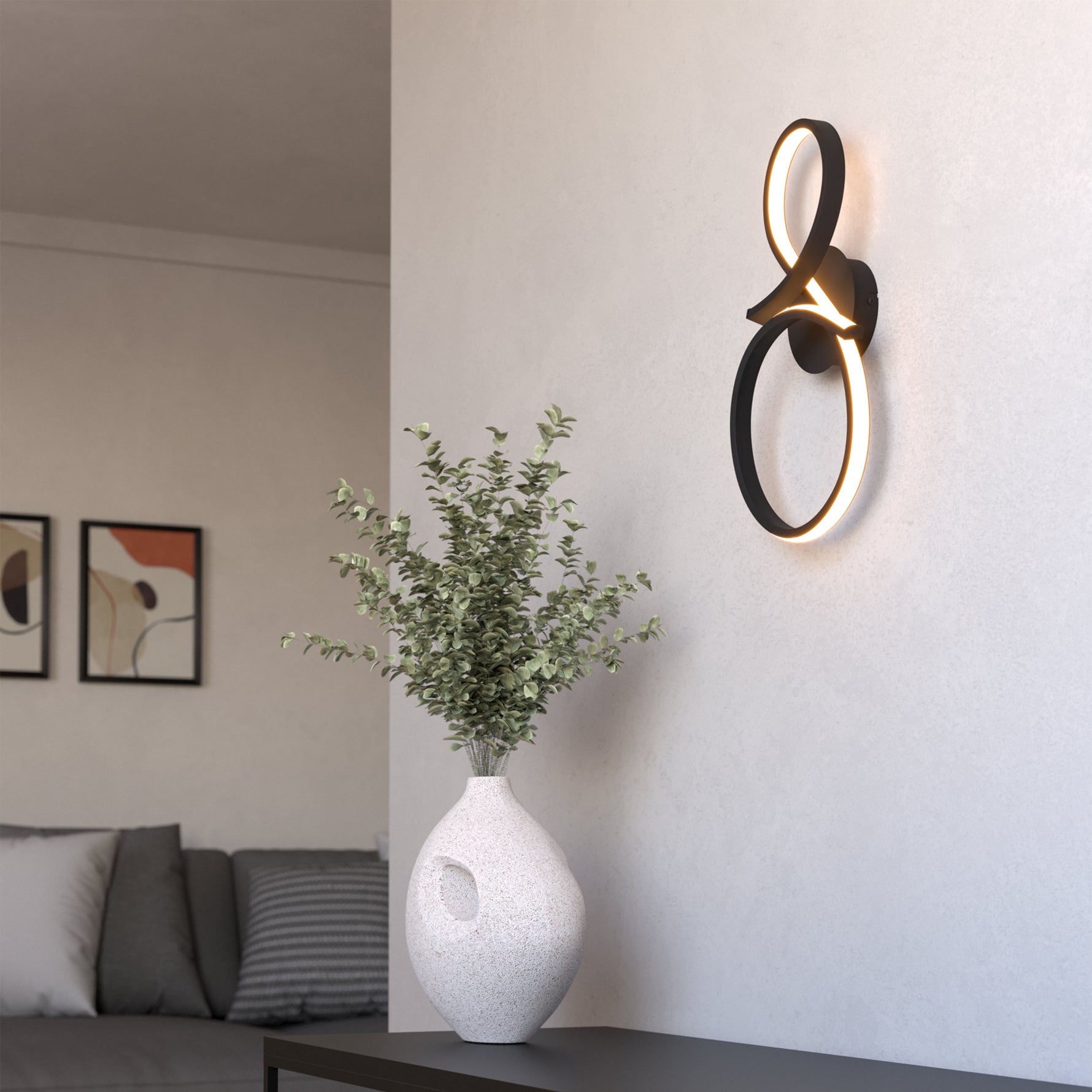 Eglo EU MESTRE Wall or Ceiling Light – Antique Brown & Gold Finish, Beige Glass, E27, Indoor Lighting