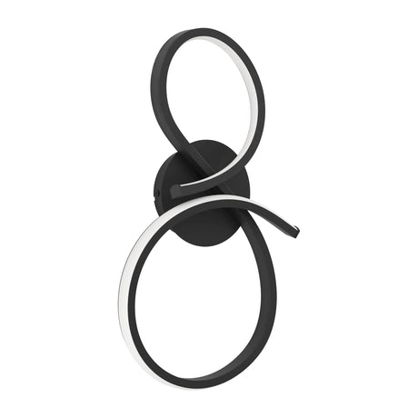 Eglo EU Serpins Black Aluminium & Steel Modern Wall Light
