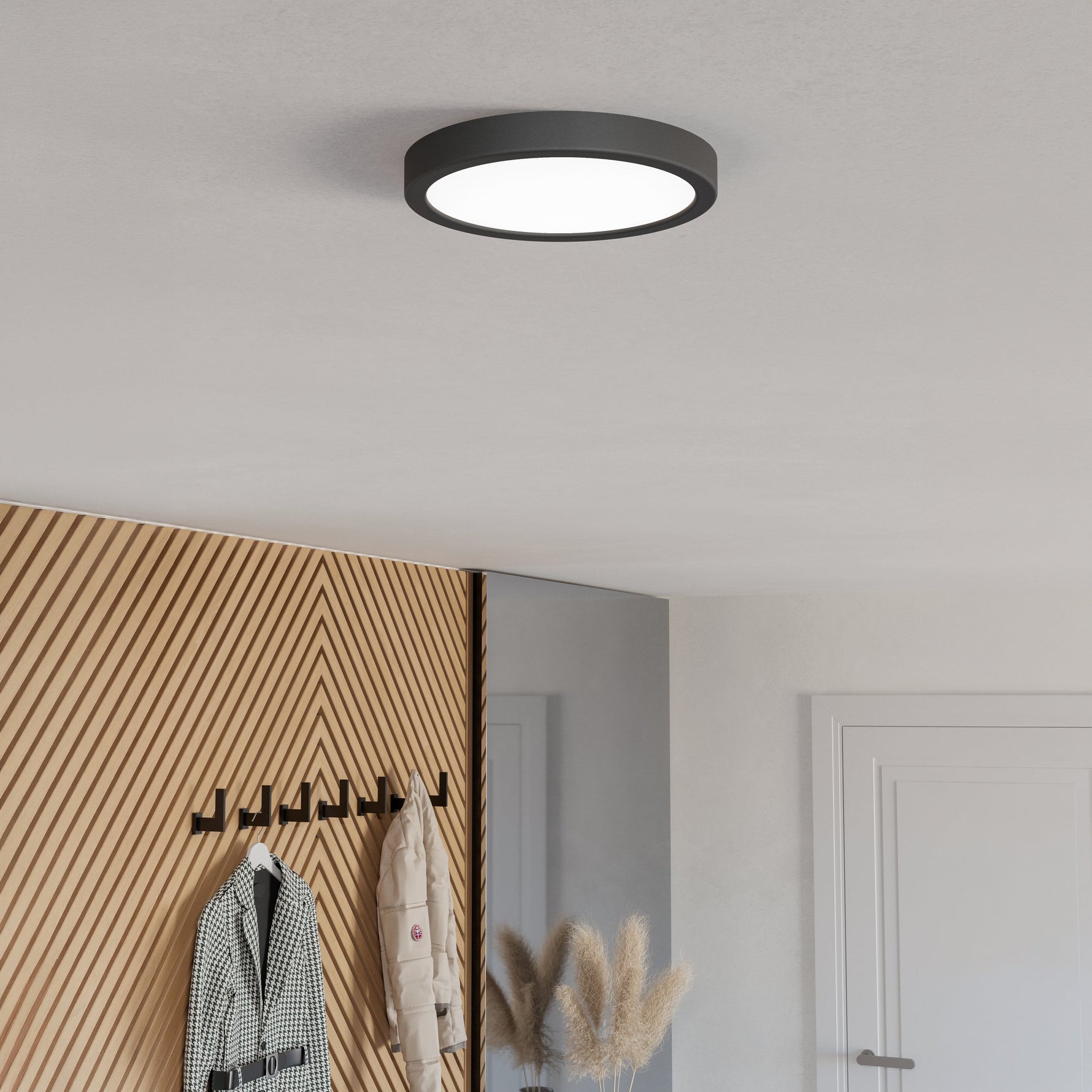 Eglo EU LATERNA?4 Outdoor Pendant Light – Black Cast Aluminium, Clear Glass, E27, IP44 Exterior Lighting