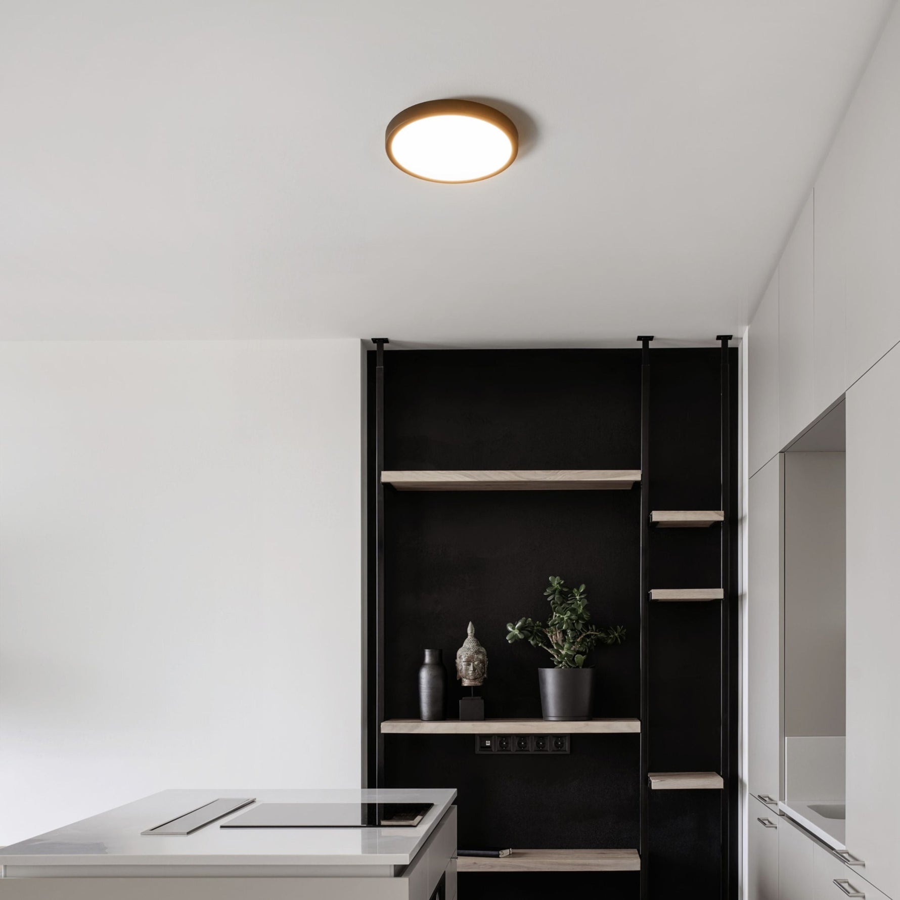 Eglo EU Fueva 6 Satin Nickel LED Round Ceiling Light, 16.6cm product image - Endon Lighting from First Light Direct with great prices and fast UK delivery