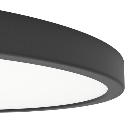 Eglo EU Fueva 6 Black LED Round Ceiling Light, 38.9cm