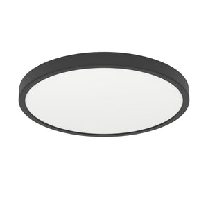 Eglo EU Fueva 6 Black LED Round Ceiling Light, 38.9cm