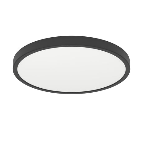 Eglo EU Fueva 6 Black LED Round Ceiling Light, 38.9cm