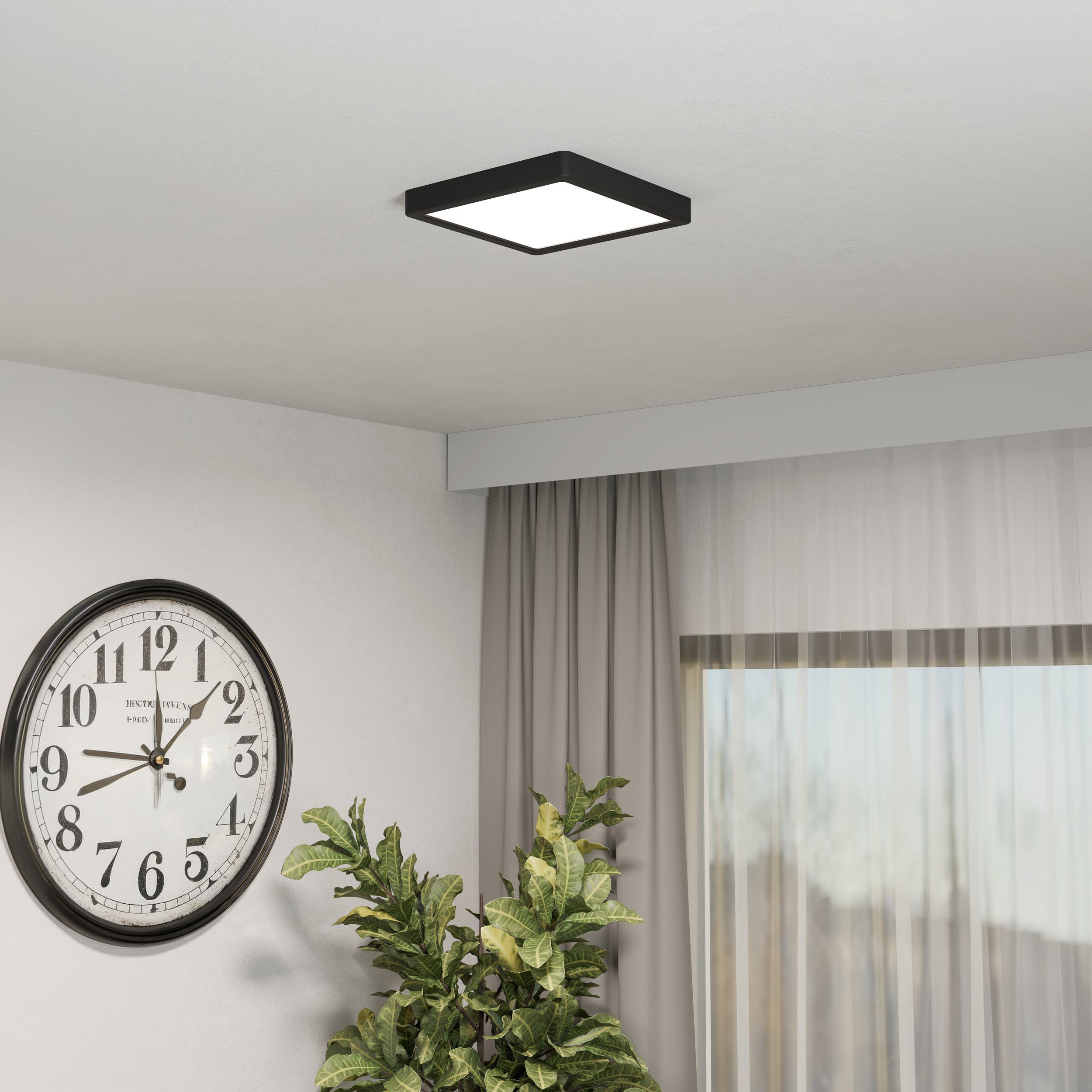 Eglo EU Fueva 6 White LED Surface- Mounted Ceiling Light, 21.1cm product image - Endon Lighting from First Light Direct with great prices and fast UK delivery