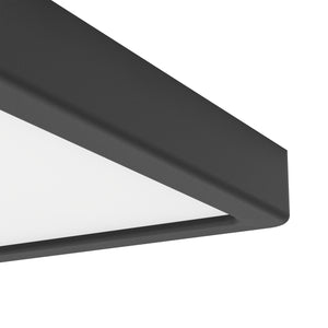 Eglo EU Fueva 6 Black LED Surface- Mounted Ceiling Light, 22cm