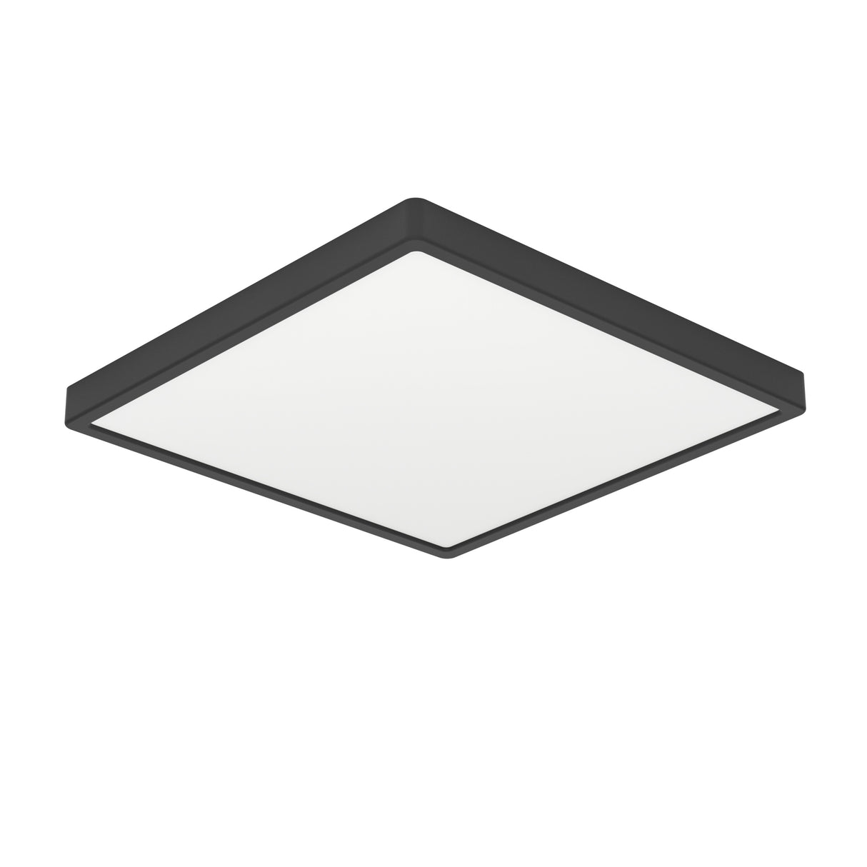 Eglo EU Fueva 6 Black LED Square Ceiling Light, 39cm