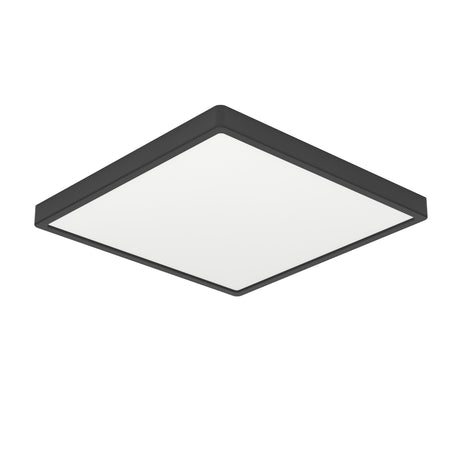 Eglo EU Fueva 6 Black LED Square Ceiling Light, 39cm