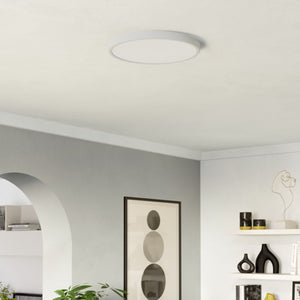 Eglo EU Fueva 6 White LED Round Ceiling Light, 38.9cm