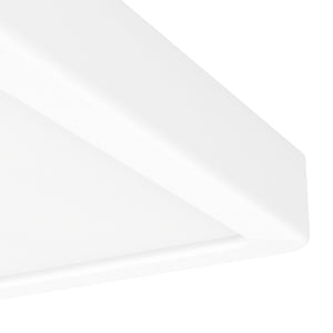 Eglo EU Fueva 6 White LED Square Surface-Mounted Ceiling Light, 15cm