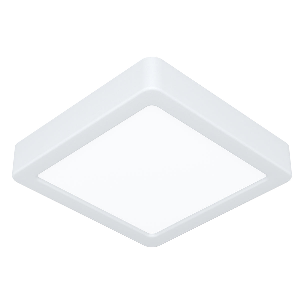 Eglo EU Fueva 6 White LED Square Surface-Mounted Ceiling Light, 15cm