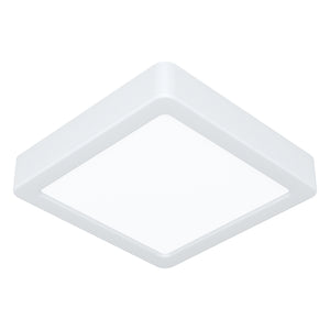 Eglo EU Fueva 6 White LED Square Surface-Mounted Ceiling Light, 15cm