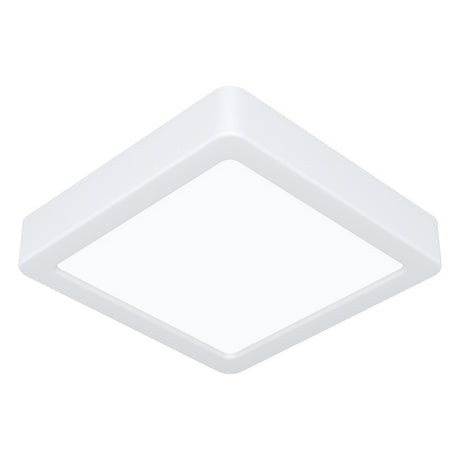 Eglo EU Fueva 6 White LED Square Surface-Mounted Ceiling Light, 15cm