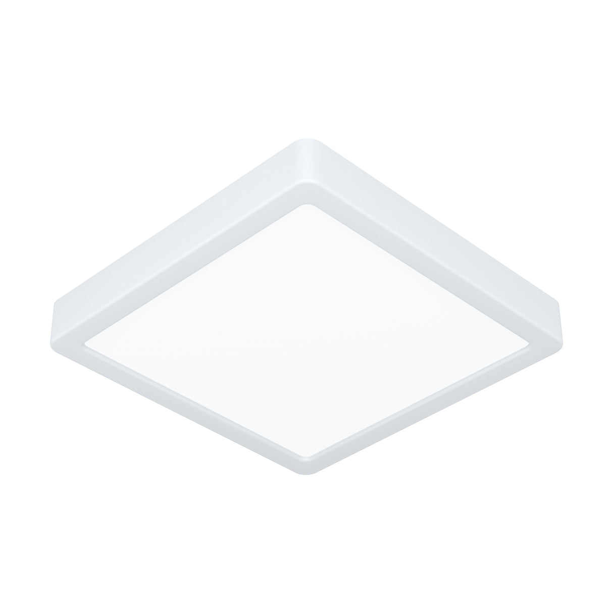 Eglo EU Fueva 6 White LED Square Surface- Mounted Ceiling Light, 22cm