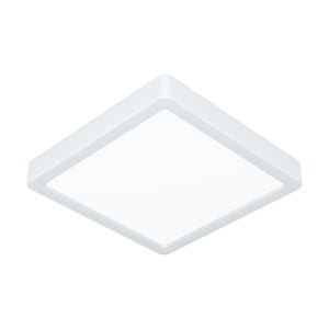 Eglo EU Fueva 6 White LED Square Surface- Mounted Ceiling Light, 22cm