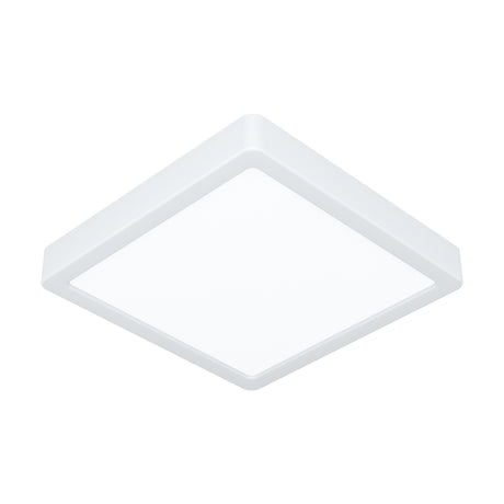 Eglo EU Fueva 6 White LED Square Surface- Mounted Ceiling Light, 22cm
