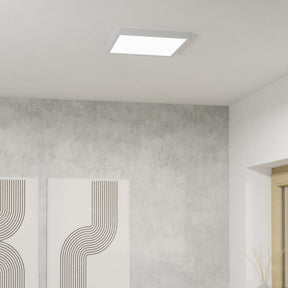 Eglo EU Fueva 6 White LED Square Ceiling Light, 29cm