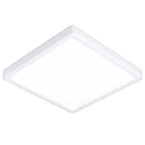Eglo EU Fueva 6 White LED Square Ceiling Light, 29cm