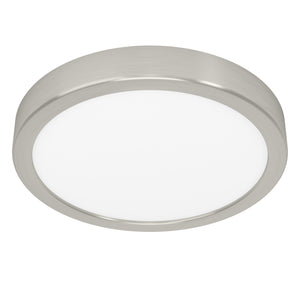 Eglo EU Fueva 6 Satin Nickel LED Round Ceiling Light, 21.1cm