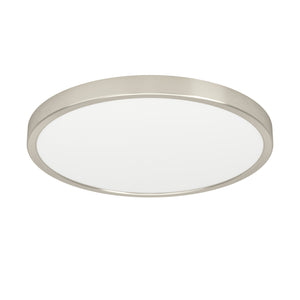 Eglo EU Fueva 6 Satin Nickel LED Round Ceiling Light, 38.9cm