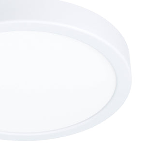 Eglo EU Fueva 6 LED Ceiling Light White Round Ultra?Slim Profile 211mm