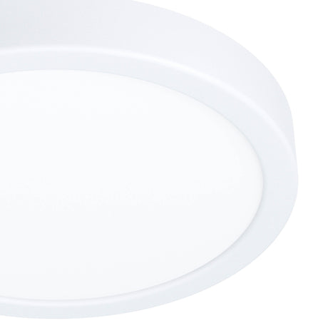 Eglo EU Fueva 6 LED Ceiling Light White Round Ultra?Slim Profile 211mm