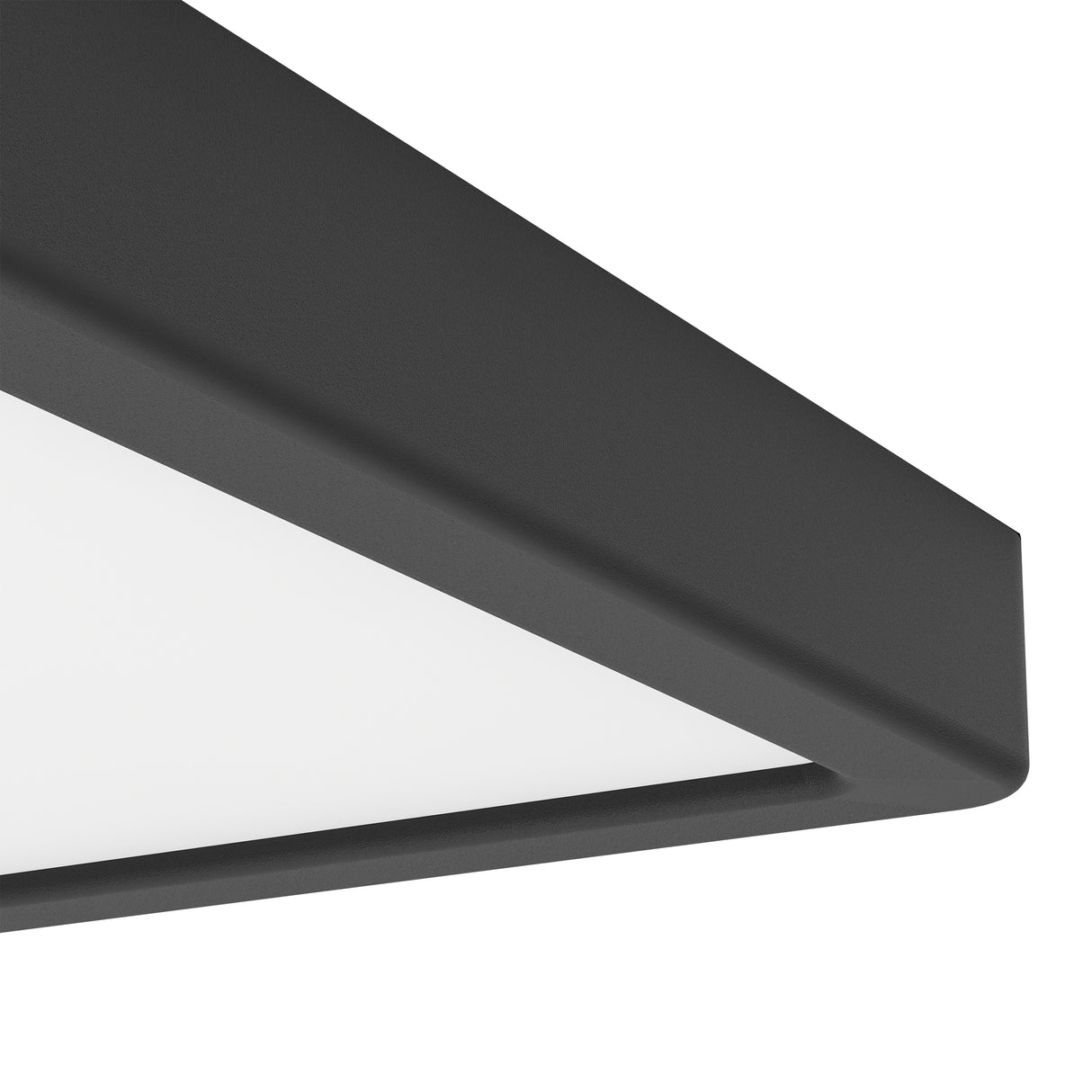 Eglo EU Fueva 6-Z Smart Control RGB IP44 Plastic Square Ceiling Light, 22cm Black