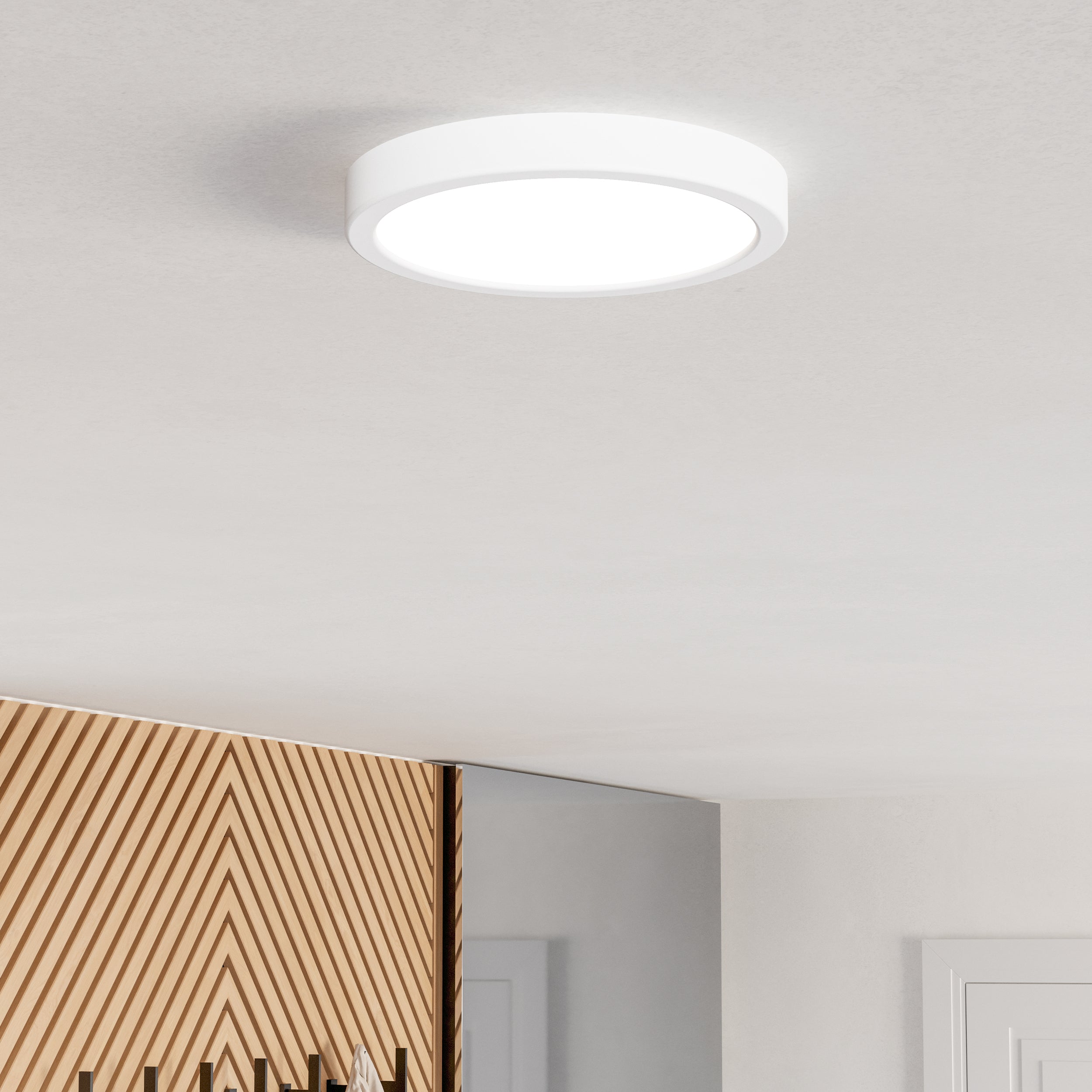 Eglo EU Fueva 6-Z Smart Control RGB IP44 Plastic Square Ceiling Light, 29.5cm White product image - Endon Lighting from First Light Direct with great prices and fast UK delivery