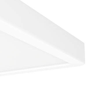 Eglo EU Fueva 6-Z Smart Control RGB IP44 Plastic Square Ceiling Light, 22cm White