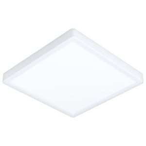 Eglo EU Fueva 6-Z Smart Control RGB IP44 Plastic Square Ceiling Light, 29.5cm White
